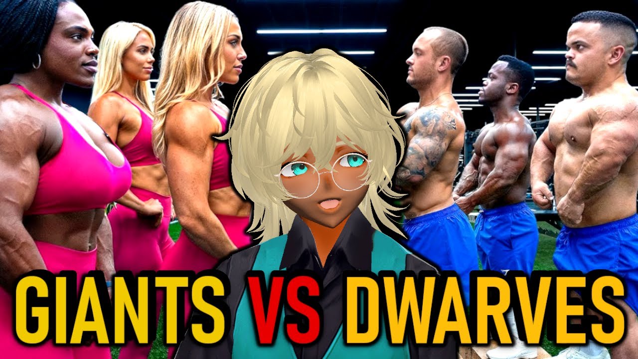 КТО СИЛЬНЕЕ? Высокие королевы или низкие короли? — Реакция ютубера на соревнование женщин-великан...