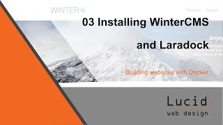 Install Winter and Laradock.