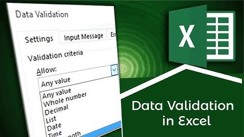 Data validation in MS Excel #AI #generated_lecture | MS Data validation