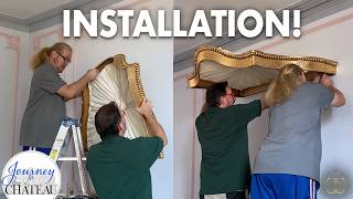 It's Going Up! Louis Xv Suite Bed Crown Installation