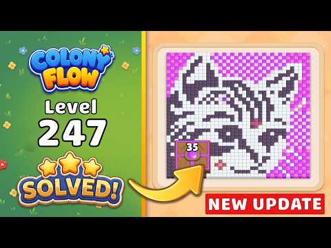 Colony Flow Level 247 Walkthrough & Solution 🐜 (New Update!) 🧩