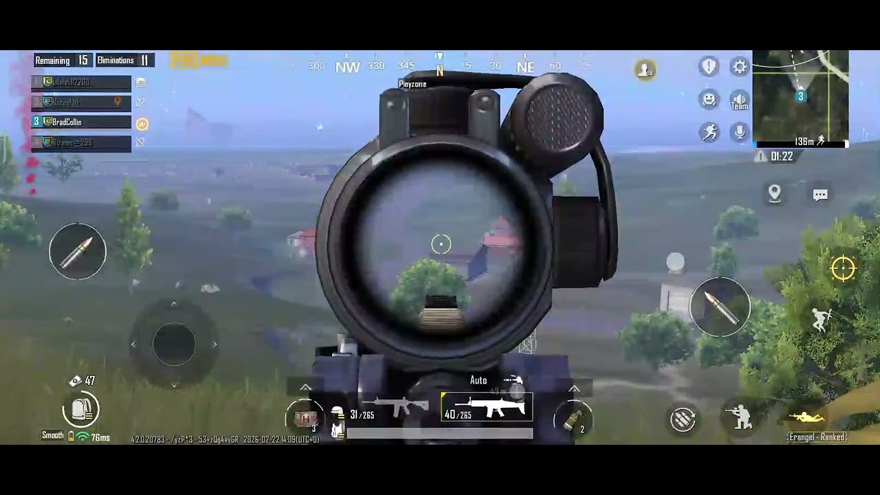 PUBG MOBILE BATTLEGROUNDS GAMEPLAY 6 KILLS LAST ZONE