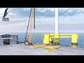 Installing a Mooring System for Offshore Floating Wind Turbines