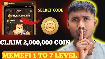 ( Level 1-7 ) Memefi Secret Reward Combo | Memefi 2,000,000 Coins Code | Memefi Secret Code |#memefi