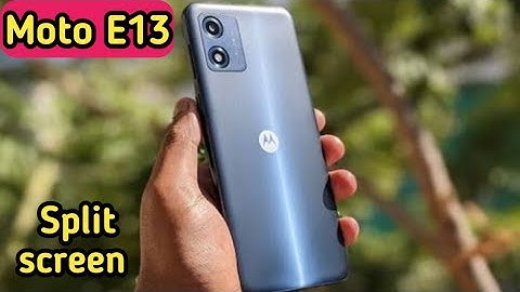 How To Enable Split Screen In Moto E13, Moto E13 Mein Split Screen Kaise On Karen,