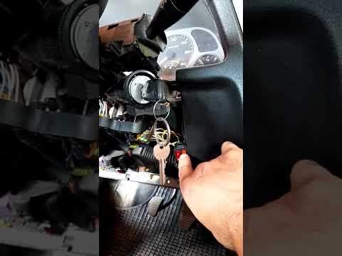 Car key ignition bypass, start your car with simple switch (peugeot 306)