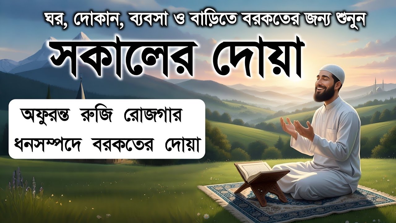 সকালটা শুরু হোক হৃদয় শীতল করা বরকতময় আয়াত দিয়ে। সকালের দোয়া ও জিকির। Morning Dua Full by Alaa Aqel