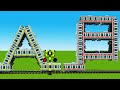 【踏切】ABCに変形する踏切カンカンと電車 | 交通 | 踏切アニメ / Fumikiri 3D Railroad Crossing Animation #1