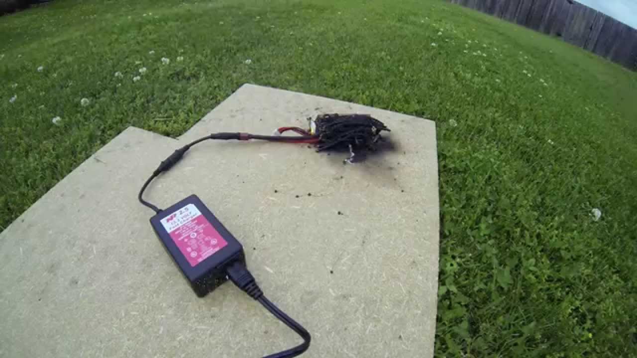 LiPo battery fire YouTube