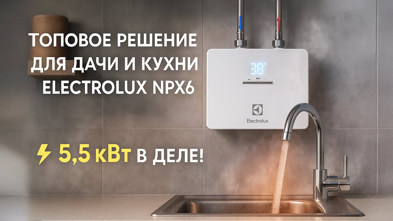 Не бойлер, а ракета! Electrolux NPX6 в деле