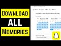 How To Export And Download ALL Snapchat Memories To Computer Full Guide