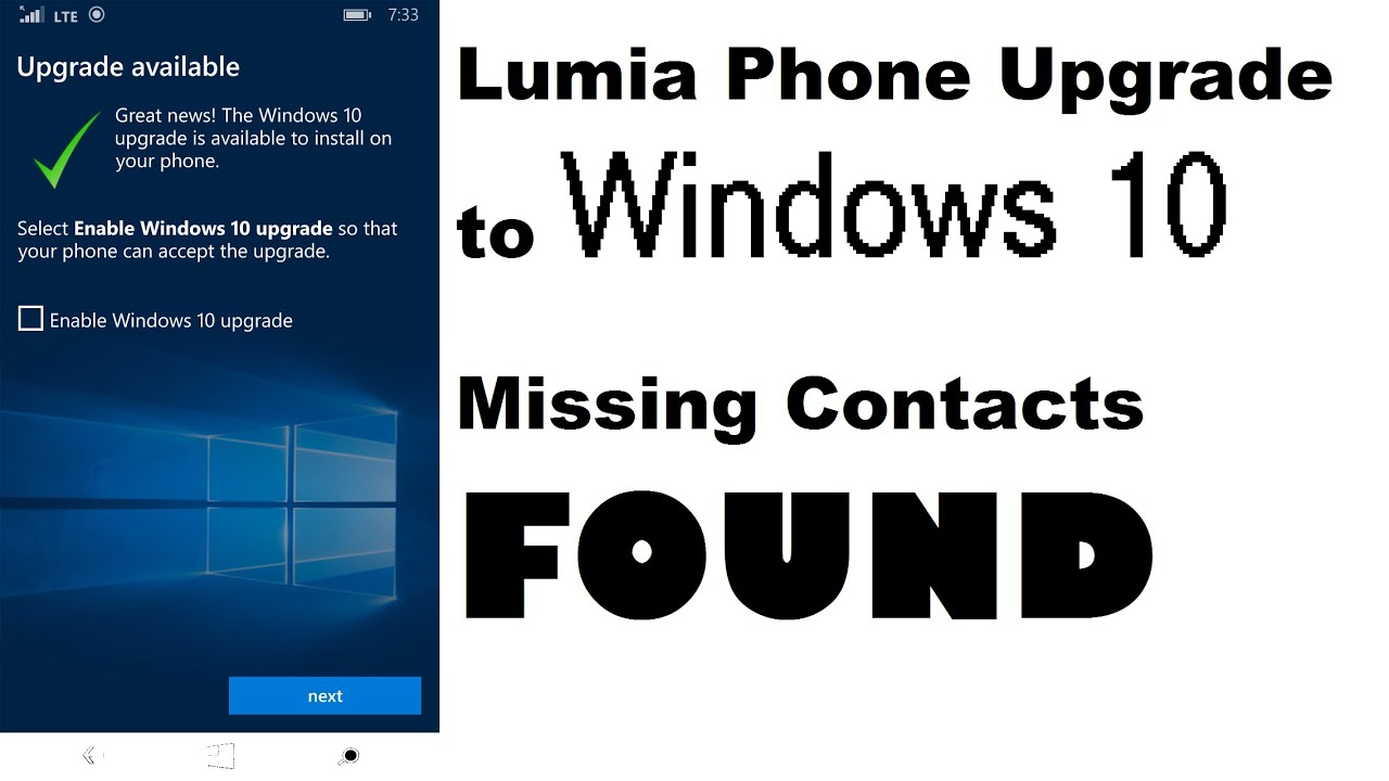 Windows 10 Upgrade Lumia Phone Missing Contacts In People App And Texts
