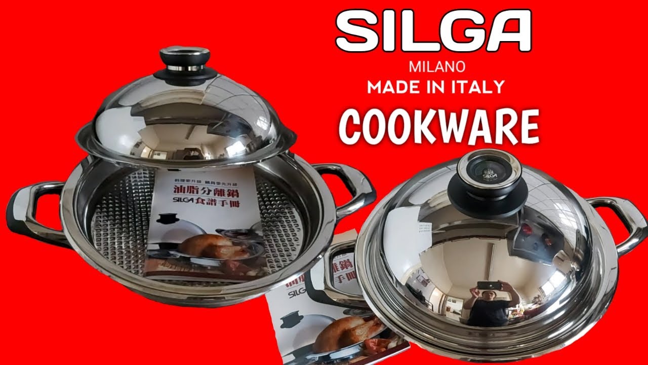 V260] NEW STAINLESS STEEL COOKWARE, COOK ALL IN ONE PAN, MADE IN ITALY