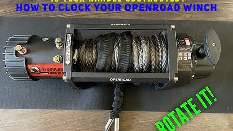 How To Clock Your Winch - OpenRoad Panther Series Handle Rotation DIY