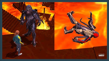 Falling Art Ragdoll Simulator | 3 Minute Gameplay e.06 | Volcano Map