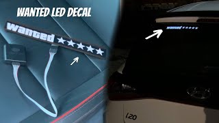 GTA Style Wanted Led Decal for Car | PS MotoTube - YouTube