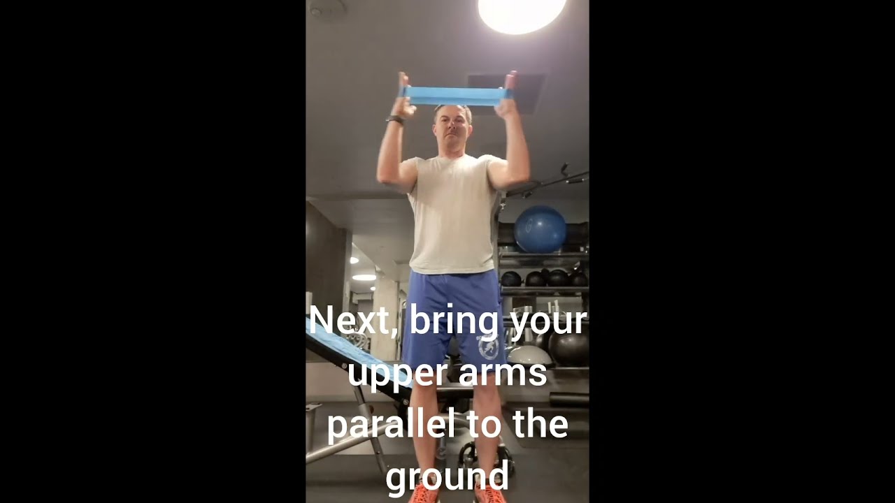 Microband upper mobility warm up fitness exercise workout gym training
