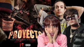 (REACCIÓN)Gabito Ballesteros, Natanael Cano - Proyecto X (Official Visualizer)