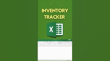How to Create an Inventory Tracker in MS Excel #excel