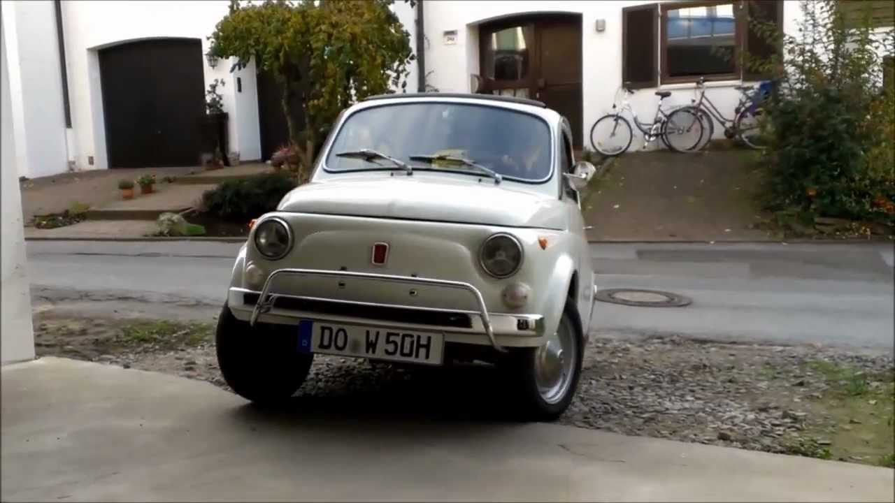 Fiat 500L Oldtimer (1972) + Italian Horn - YouTube