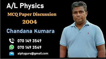 Physics 2004 MCQ 04 by Chandana Kumara