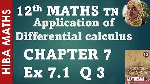 12th maths chapter 7 exercise 7.1 question 3 tn syllabus hiba maths