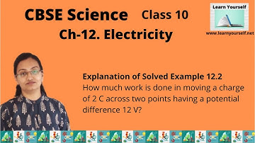 CBSE Std-10 Sci Ch-12||Example 12.2|| Explanation of Solved example|| NCERT
