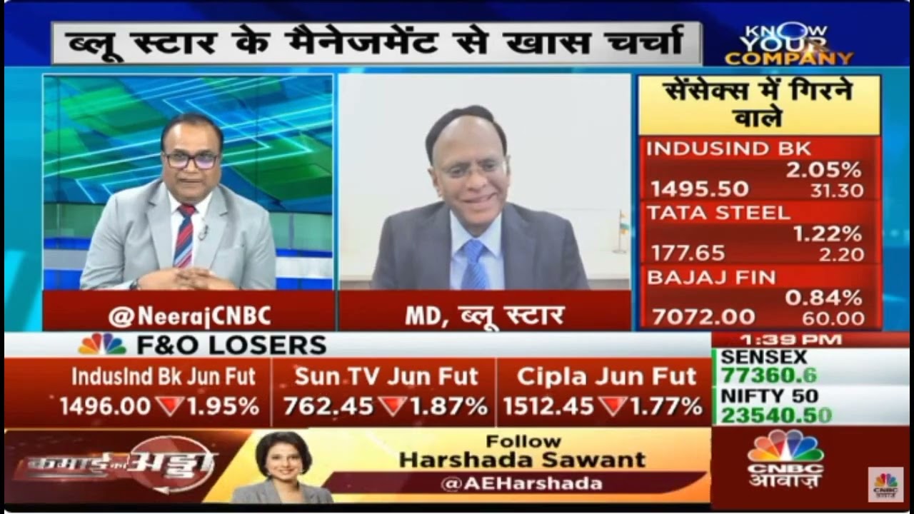 Mr B Thiagarajan, MD, Blue Star - CNBC Awaaz - Business and Market Outlook