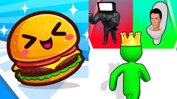 Food Run VS Giant Rush Max All Levels Gameplay Android,iOS NEW UPDATE