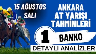 15 Ağustos 2023 Salı Ankara At Yarışı Tahminleri