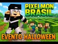 PIXELMON BRASIL EVENTO DE HALLOWEEN PARKOUR + PVP!!!