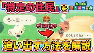 【あつ森】超簡単に特定の「住民を追い出す」方法を丁寧に解説します【あつまれどうぶつの森】