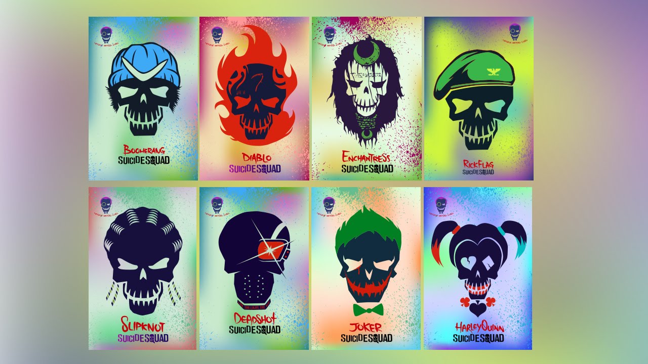 Suicide Squad drawing in illustrator - YouTube.