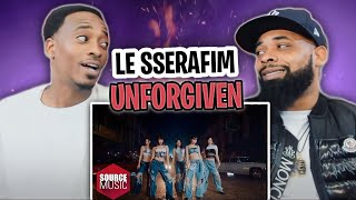 AMERICAN RAPPER REACTS TO -LE SSERAFIM (르세라핌) 'UNFORGIVEN (feat. Nile Rodgers)' OFFICIAL M/V