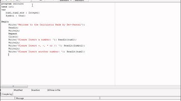 Dev-Pascal Tut. a basic Calculator