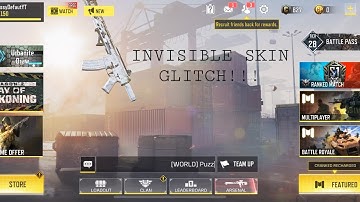 INVISIBLE SKIN GLITCH | CODM