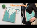 [TUTORIAL] Hướng dẫn làm túi macrame đeo vai | Macrame bag tutorial