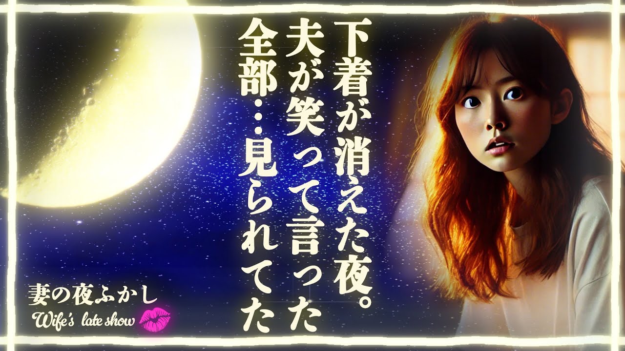 【シタ妻】“秘密の下着”が消えた夜…夫が笑って言った「最近、泥棒が出るらしいな」→すべて見られてた。無言の罠に落ち、人生が終わった【修羅場朗読】