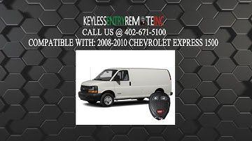 How To Replace A 2008 - 2010 Chevrolet Express 1500 Key Fob Battery FCCID: OUC60270