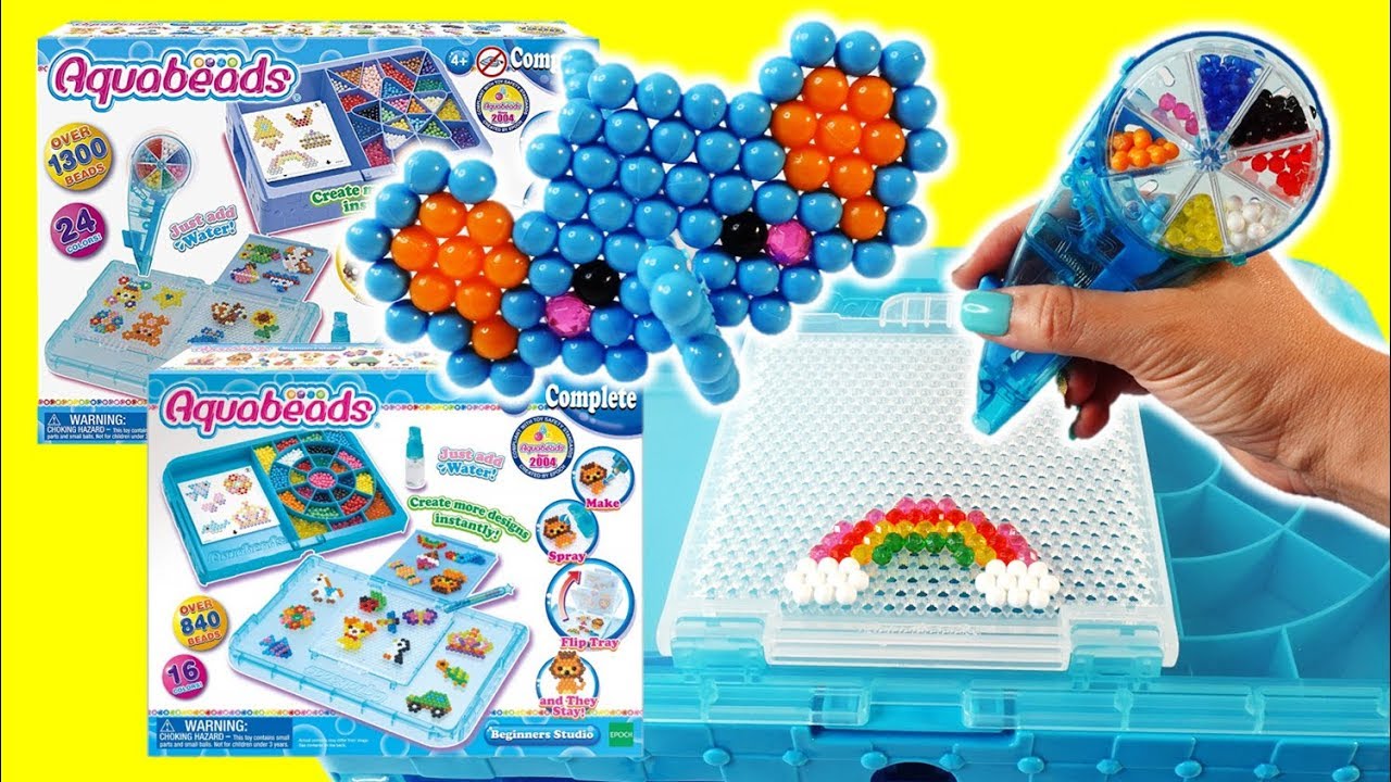 Aquabeads Beginner's Studio and Deluxe Studio Unboxing Toy Review 