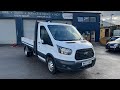 2017 Ford Transit Eco Blue RWD - Dropside with Tow Bar