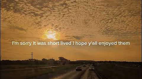 Our last video together...