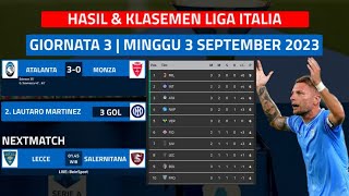 Hasil Liga Italia Tadi Malam  Napoli Vs Lazio Dan Atalanta Vs Monza  Klasemen Serie A 20232024