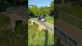 Man caught driving through a golf course