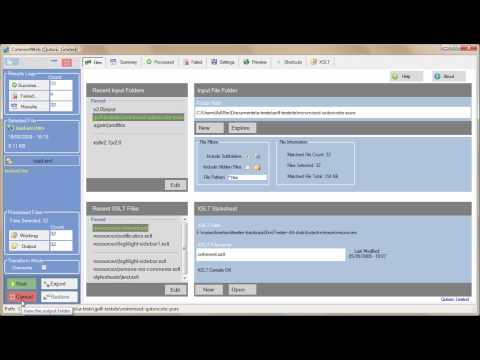 Demo of website transform using XSLT and latest verions of  CoherentWeb