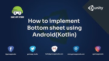 How to Implement Bottom Sheet Using Android | Android | Game App Studio