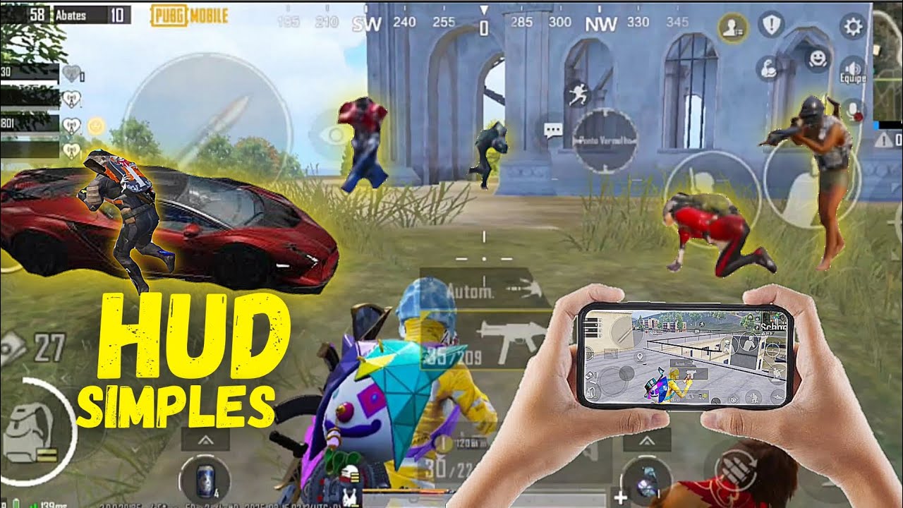 Configuração HUD 3 Dedos Simples PUBG Mobile 