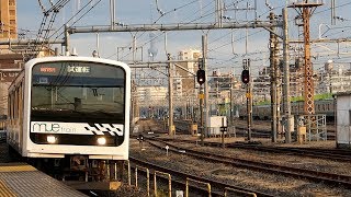 2017/12/15 【試運転】 MUE-Train 209系 尾久駅 | JR East: Test Run of MUE-Train at Oku