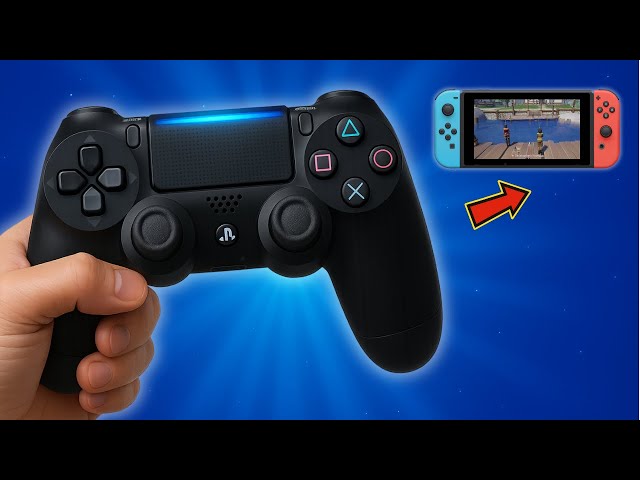 ✓ How to CONNECT a PS4 CONTROLLER to NINTENDO SWITCH (Compatible