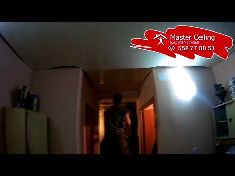 პრიალა გასაჭიმი ჭერის მონტაჟი სამზარეულოში-ჭერის მონტაჟი თბილისში Master Сeiling-ის გუნდისგან